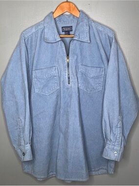 Bridgewater Baby Blue Corduroy 1/4 Zip Jacket